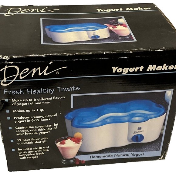 Deni Kitchen Deni 560 Quart Electric Yogurt Maker White New Open